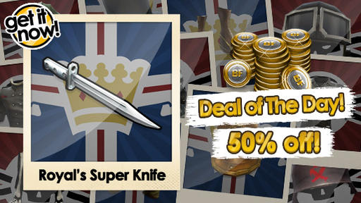 Battlefield Heroes - Deel of the day (Сделка дня) - Рояловский убер-нож за 50% цены